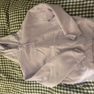 Glossier Women's Embroidered Lavender Hoodie